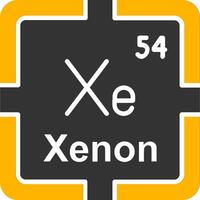 Xenon Glyph Two Color Icon vector