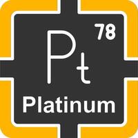 Platinum Glyph Two Color Icon vector
