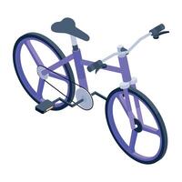 Here is an isometric icon of two wheeler vector