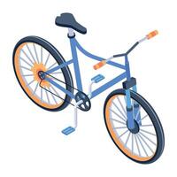 Get your hands on touring cycle isometric icon vector