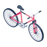 Get isometric icon of city cycle vector
