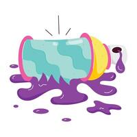 A pop art style of paint spill vector