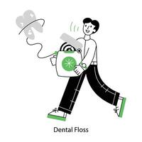 WebLatest outline mini illustration of dental floss vector