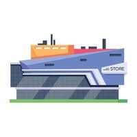 WebModern isometric icon of a superstore Modern isometric icon of a superstore vector