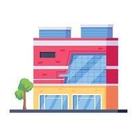 WebHandy isometric icon of a shopping plaza vector