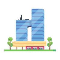 WebLatest isometric icon of a mall building vector