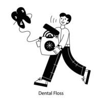 WebLatest outline mini illustration of dental floss vector