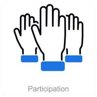 Participation and unity icon concept vector