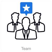 Team and unity icon concept vector