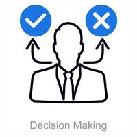 Decision Making and selection icon concept vector