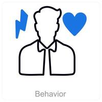 Behavior and caring icon concept vector