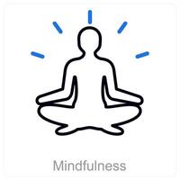 Mindfulness and breathe icon concept vector