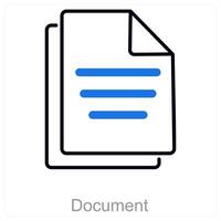Document and paper icon concept vector