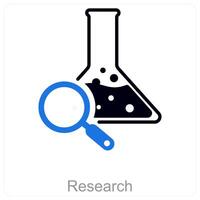 Research and science icon concept vector