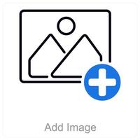 Add Image and upload icon concept vector