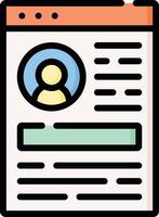 profile illustration design vector
