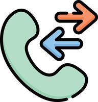 phone call illustration design vector