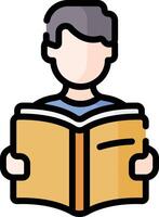 read illustration design vector