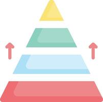 pyramid chart illustration design vector