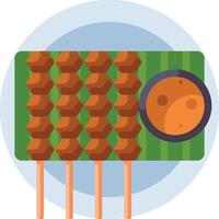 satay illustration design vector