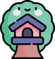 tree house illustration design vector