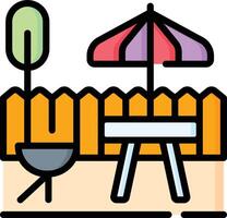 backyard illustration design vector
