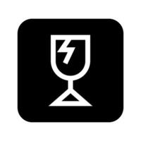 Fragile Icon Symbol Design Illustration vector