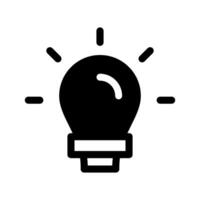 Light Bulb Icon Symbol Design Illustration vector