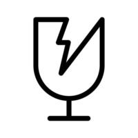 Fragile Icon Symbol Design Illustration vector