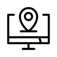 Computer Location Icon Symbol Design Illustration vector