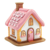 Home isolated on transparent background Generative-AI png