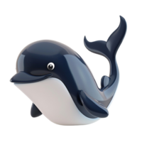 ocean dolphin icon isometric of ocean dolphin on transparent Background Generative-AI png