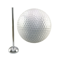 Golf Ball and Tee on a white background Generative-AI png