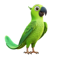 Macaw parrot on a branch isolated on transparent background Generative-AI png
