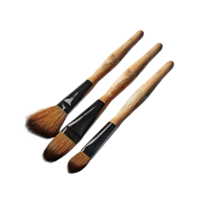 Three Brushes on a transparent background Generative-AI png