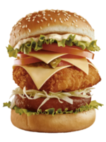 A Close-Up of a Classic Burger png