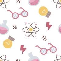 Seamless pattern with school elements. vector
