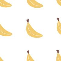 Seamless pattern with cartoon bananas vector