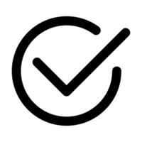 checklist mark icon in line style. illustration vector