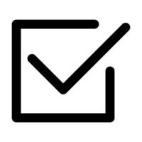 checklist box icon in line style. illustration vector