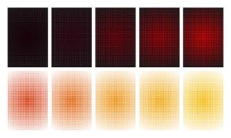 Set of abstract red, white grid background. Geometric square line template design. illustration vector
