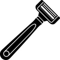 A black and white image of a toothbrush vector