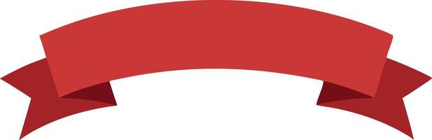 A red ribbon with a red star on it vector
