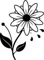 A white flower with a droplet of water on it vector