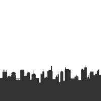Silhouette Of City Building vector