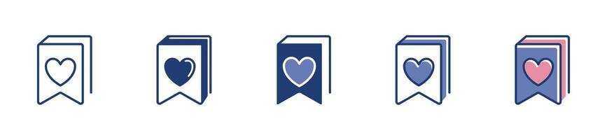 wishlist icon note with a love heart sign illustration in an online store for web and app template design vector