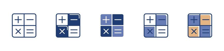 Simple calculator icon calculating machine symbol for web and app element design vector