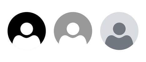 Default avatar profile icon. Simple user sign symbol vector