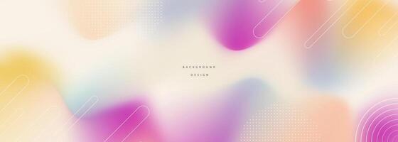 wavy gradient mesh futuristic banner shape vector