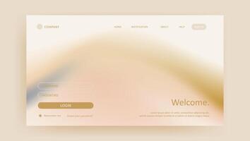 Abstract elegant gradient background. aesthetic website landing page or banner template modern style vector
